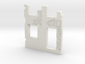 Building wall ruins 1/120 in White Natural Versatile Plastic