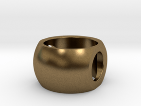 RING SPHERE 1 SIZE 9 in Natural Bronze
