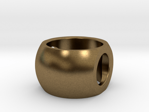 RING SPHERE 1 SIZE 8  in Natural Bronze