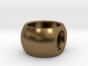 RING SPHERE 1 - SIZE 7 in Natural Bronze