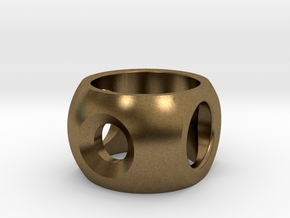 RING SPHERE 2 - SIZE 7 in Natural Bronze
