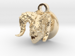 Deathclaw Head in 14K Yellow Gold