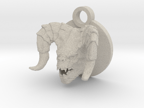 Deathclaw Head in Natural Sandstone