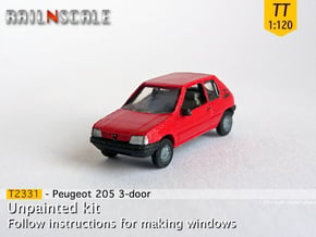 Peugeot 205 3-Türer (TT 1:120) in Tan Fine Detail Plastic