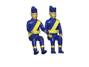 THUNDERBIRDS 1/144 PILOTS in Clear Ultra Fine Detail Plastic