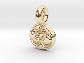 tiny om in 14k Gold Plated Brass