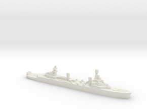 French Pluton minelaying cruiser WW2 1:1800 in White Natural Versatile Plastic