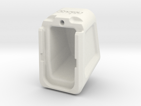 Glock mag extension - custom logo in White Natural Versatile Plastic