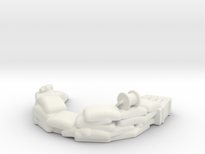 Sandbag Emplacement 1/72 in White Natural Versatile Plastic