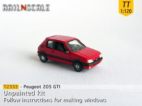 Peugeot 205 GTI (TT 1:120) in Tan Fine Detail Plastic