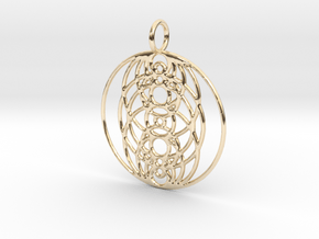 Creator Pendant in 14k Gold Plated Brass