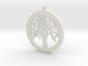 Tree of Life in White Natural Versatile Plastic