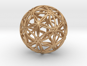Icosasphere v2 1.25" in Natural Bronze