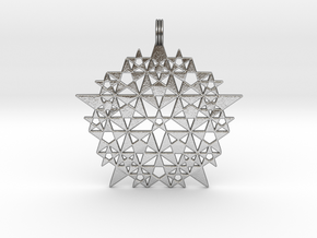 Martinsell Hill CC Pendant in Natural Silver