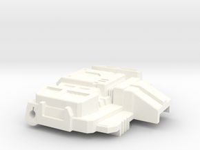 Chic-Capitan chest plate for Siege Starscream in White Processed Versatile Plastic