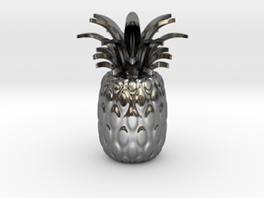 Pineapple in Fine Detail Polished Silver