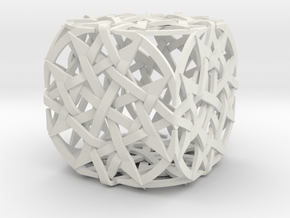 The Quantum Cube in White Natural Versatile Plastic