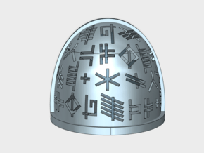 10x Neptune Runes (Etched) - G:4a Shoulder Pads in Smooth Fine Detail Plastic