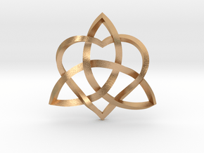 Infinity Love pendant-Twisted 1.5" in Natural Bronze