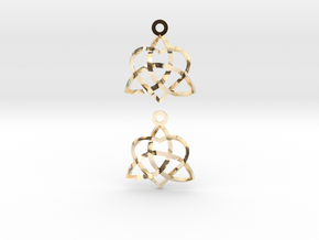 Infinity Love Earrings-Twisted in 14k Gold Plated Brass