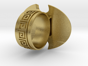 Pi Ring in Natural Brass: 10 / 61.5
