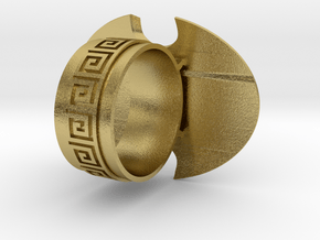 Sigma Ring in Natural Brass: 10 / 61.5