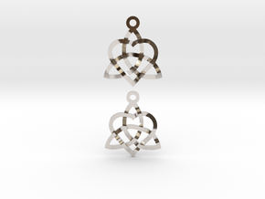 Infinity Love Earrings in Rhodium Plated Brass