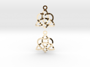 Infinity Love Earrings in 14k Gold Plated Brass
