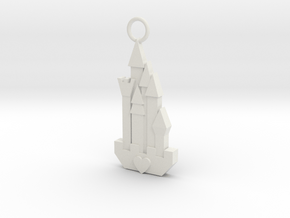 Cute Cosplay Charm - Fairytale Castle in White Natural Versatile Plastic