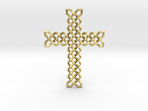 Knots Cross in Natural Brass