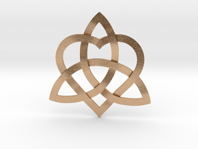 Infinity Love pendant 1.5" in Natural Bronze