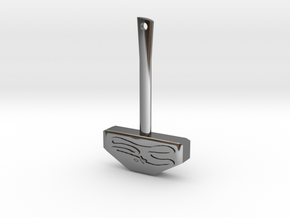 Thor's Hammer pendent  in Fine Detail Polished Silver
