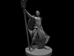 Drow Mage in Smooth Fine Detail Plastic