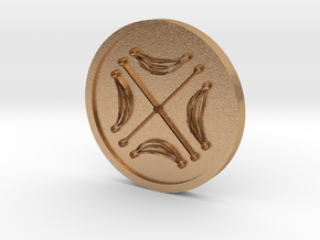 Seal of the Moon Coin in Natural Bronze