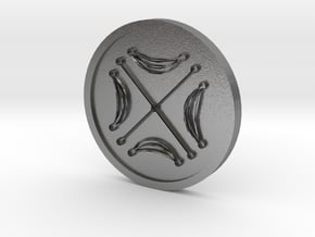 Seal of the Moon Coin in Natural Silver