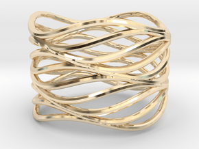 wave ring in 14K Yellow Gold