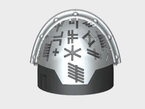 10x Neptune Runes - Stormguard Pauldrons in Tan Fine Detail Plastic
