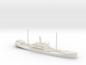 1/1250 Scale 4000 ton Wood Cargo Ship Wishkah in White Natural Versatile Plastic
