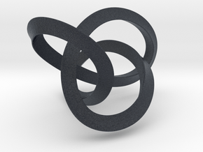 Mobius Figure 8 Knot Pendant - two sizes in Black PA12: Small