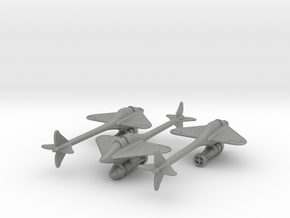 (1:144)(x3) Lippisch Gleiter Bombenflugzeuge in Gray PA12