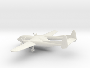Fairchild C-119 Flying Boxcar in White Natural Versatile Plastic: 1:350