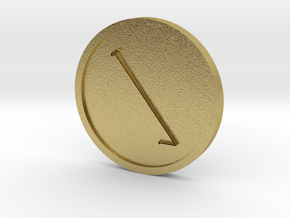Nakhiel Intelligence of the Sun Coin in Natural Brass