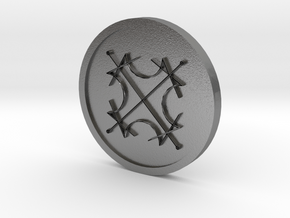 Seal of the Sun Coin in Natural Silver
