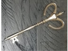Illusion key in Polished Bronzed-Silver Steel