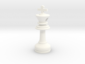 MILOSAURUS Jewelry Staunton Chess King Pendant in White Processed Versatile Plastic