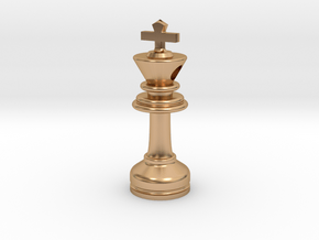 MILOSAURUS Jewelry Staunton Chess King Pendant in Polished Bronze