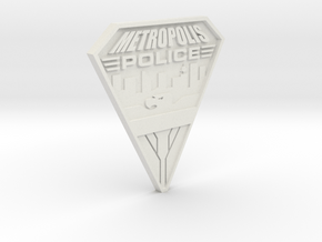 Replica Metropolis PD badge in White Natural Versatile Plastic