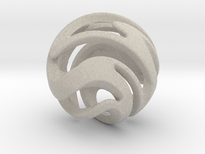  Spiral Sphere Pendent in Natural Sandstone