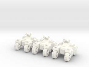 6mm - Assault Buggy  in White Processed Versatile Plastic