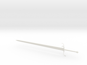 1:6 Miniature Damien De La Tour Sword - The Witche in White Natural Versatile Plastic